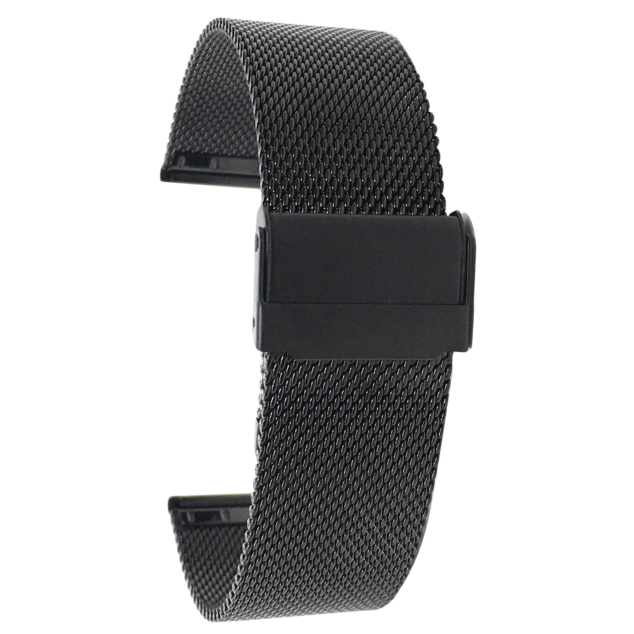 Bandini Stainless Steel Milanese Mesh Watch Band – 10mm to 24mm