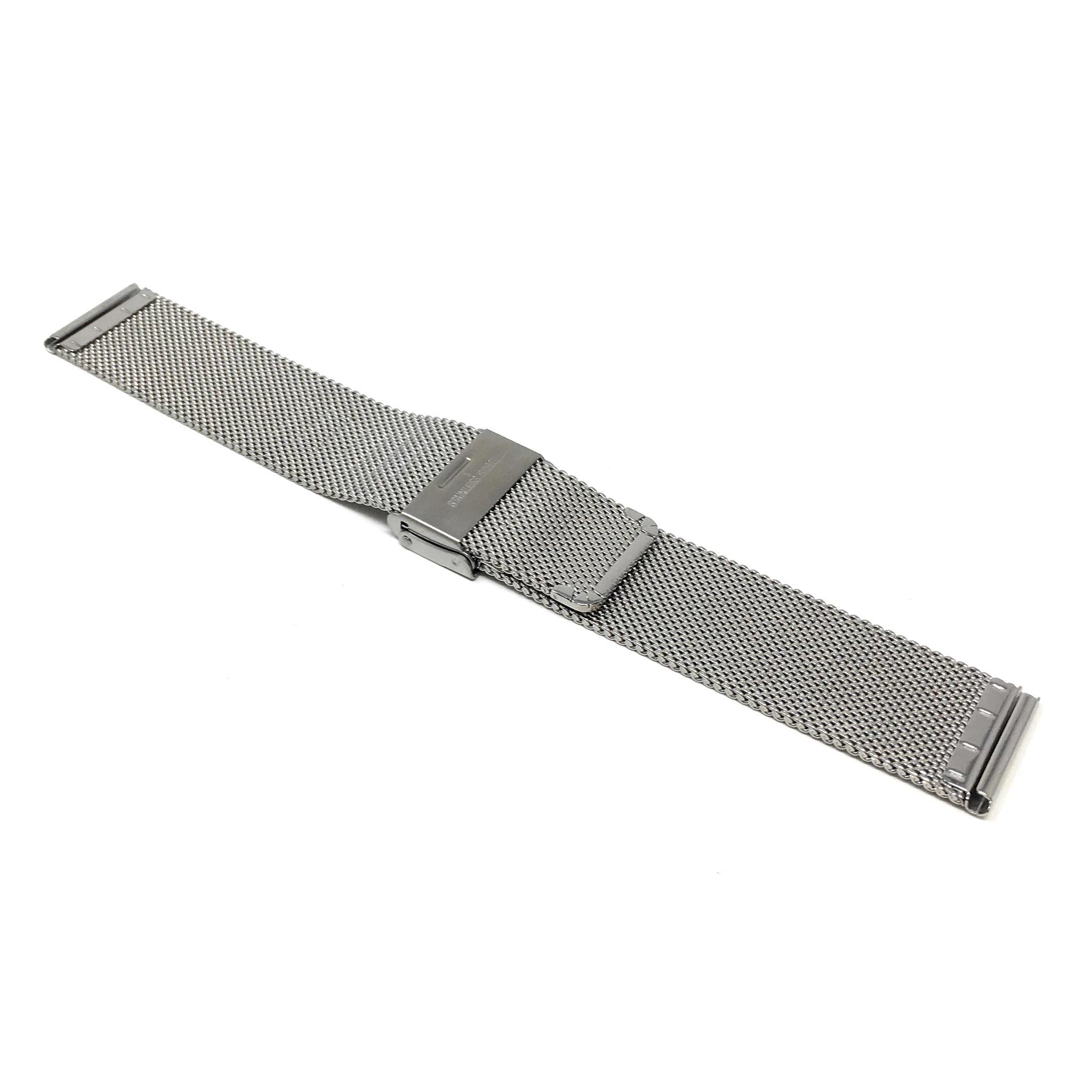 Bandini Stainless Steel Milanese Mesh Watch Band – 10mm to 24mm