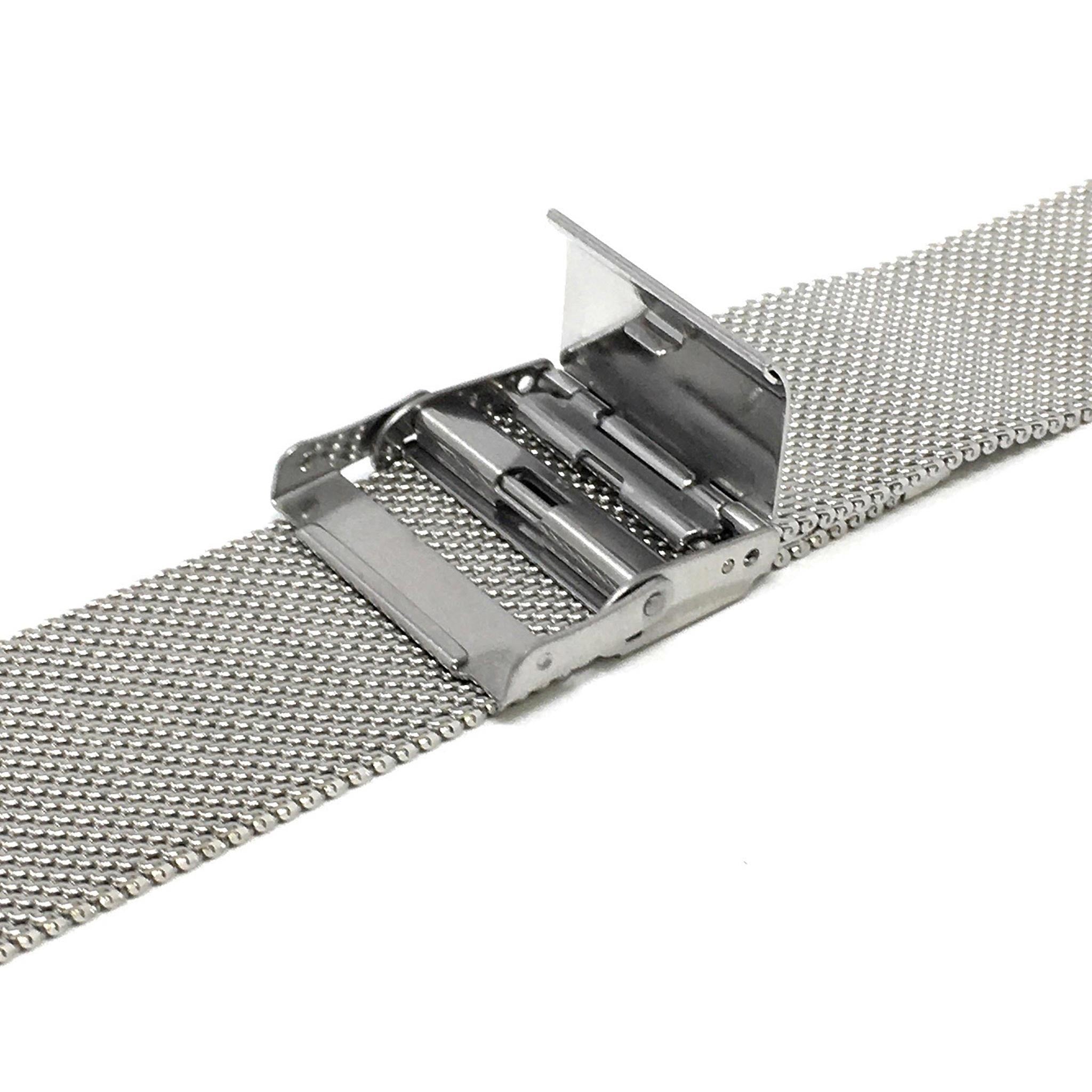 Bandini Stainless Steel Milanese Mesh Watch Band – 10mm to 24mm
