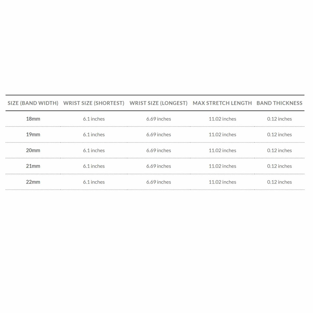 Bandini Stainless Steel Expansion Watch Band – 18mm 19mm 20mm