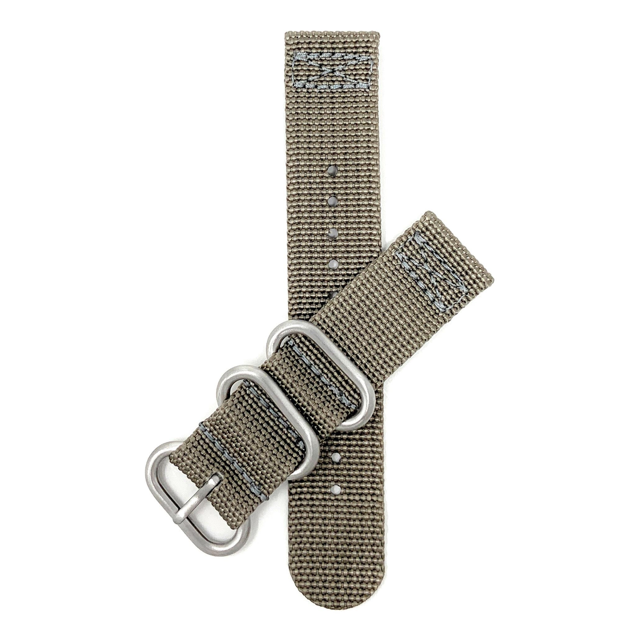 Bandini Military Style Nylon 3 Loop Watch Band – 20mm 22mm