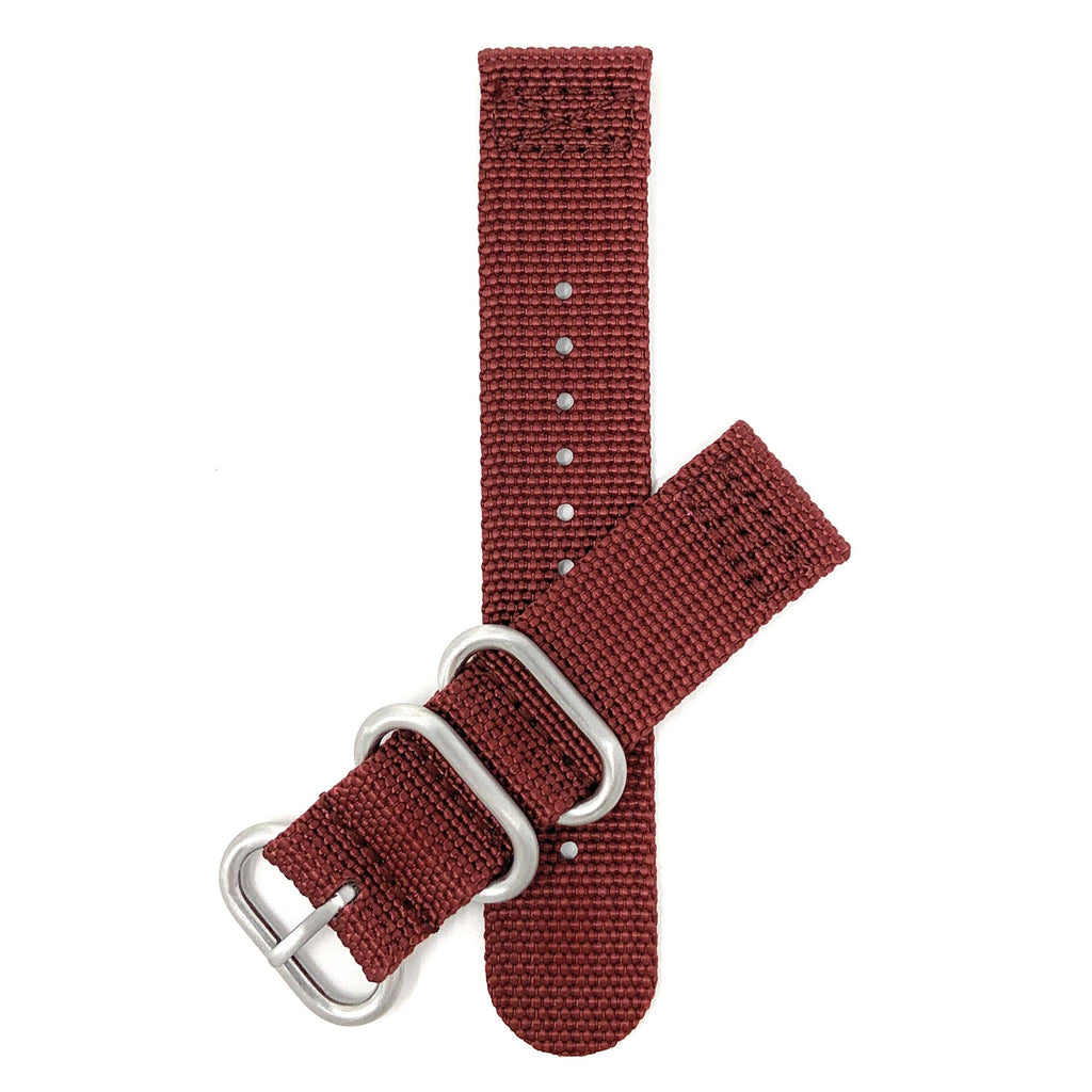 Bandini Military Style Nylon 3 Loop Watch Band – 20mm 22mm