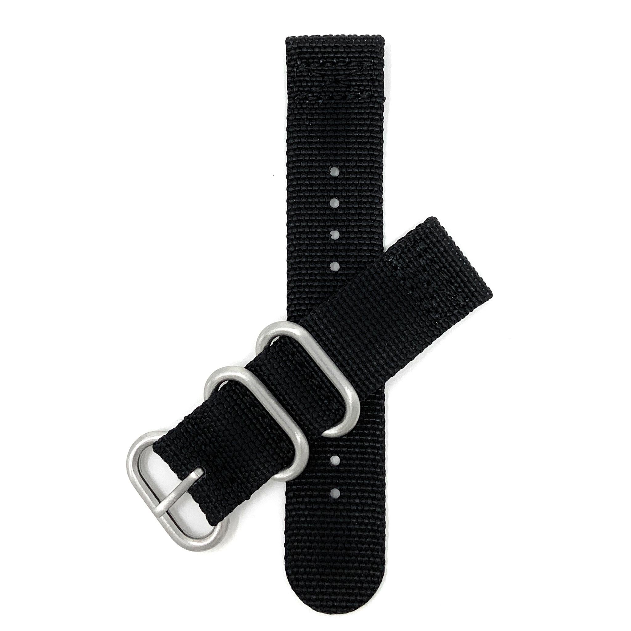 Bandini Military Style Nylon 3 Loop Watch Band – 20mm 22mm