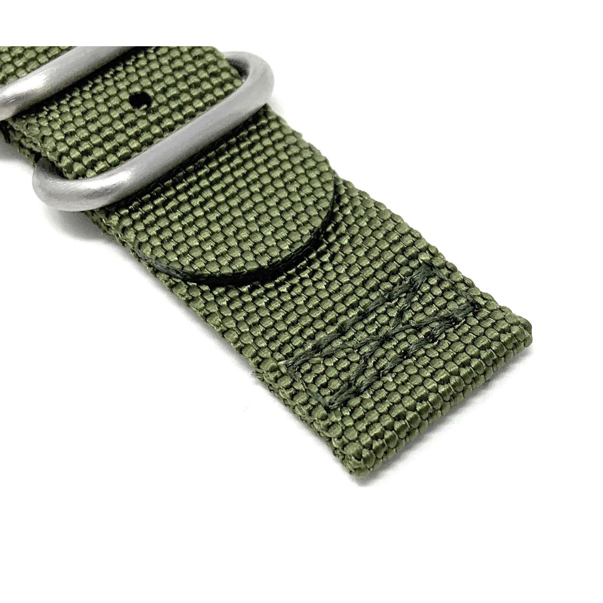 Bandini Military Style Nylon 3 Loop Watch Band – 20mm 22mm