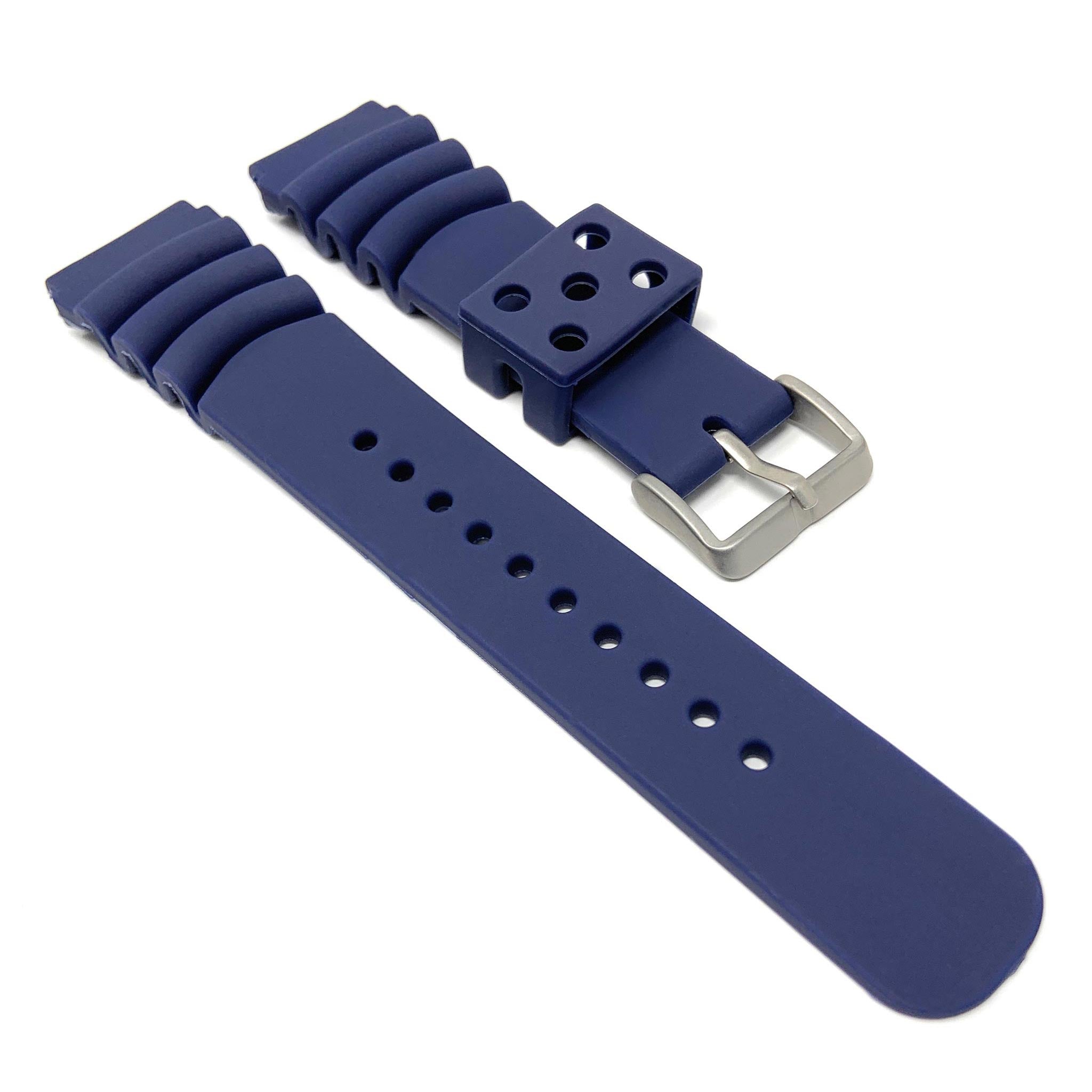 Bandini Rubber Diver Watch Band for Seiko, Citizen, Casio and More