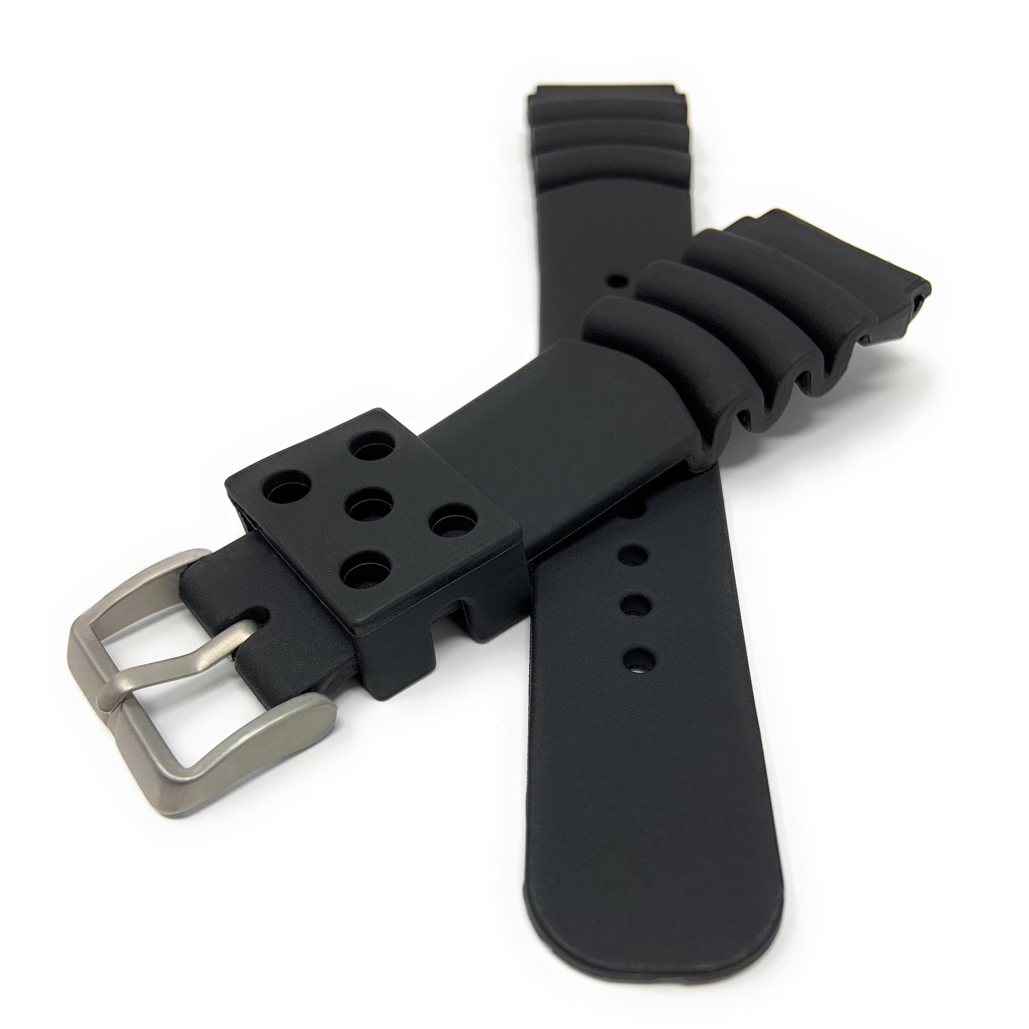 Bandini Rubber Diver Watch Band for Seiko, Citizen, Casio and More