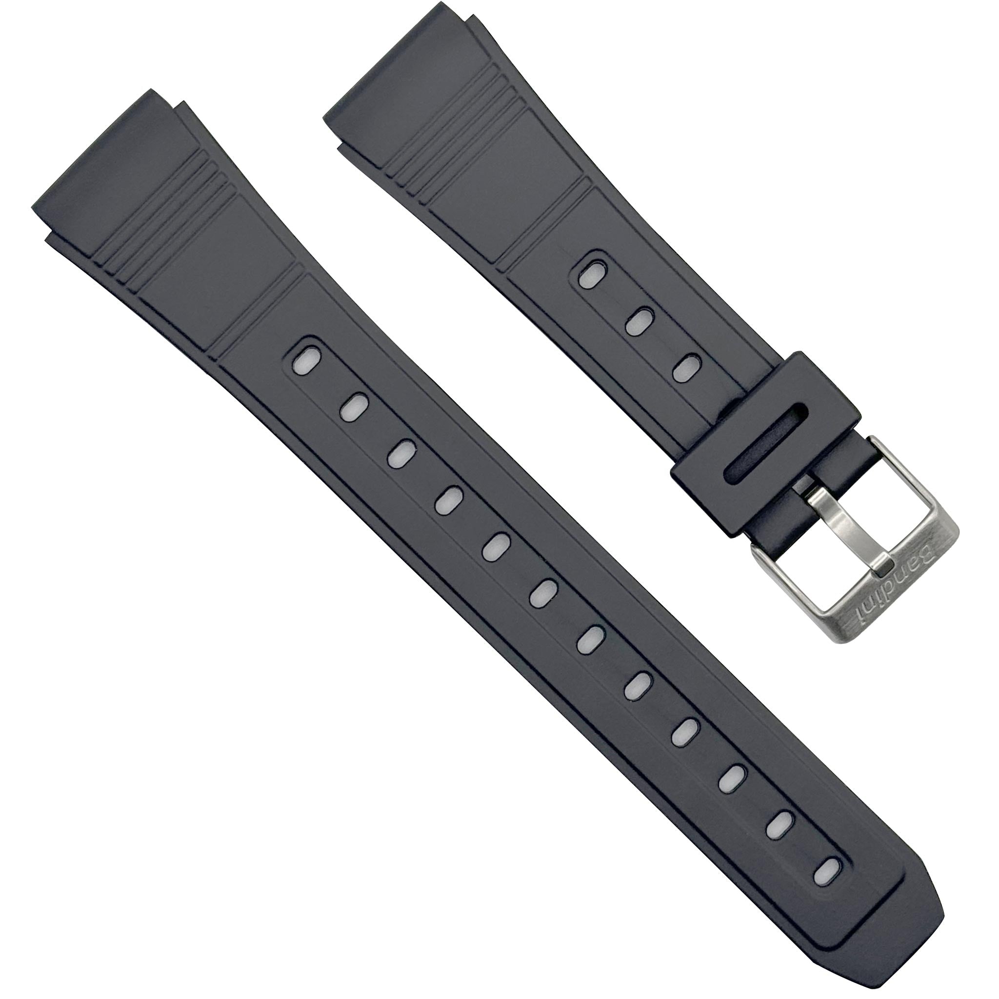 Bandini Rubber Watch Band for Casio Databank – 18mm 20mm 22mm