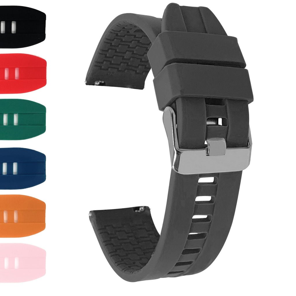 Bandini Quick Release Silicone Sport Watch Band – 20mm 22mm