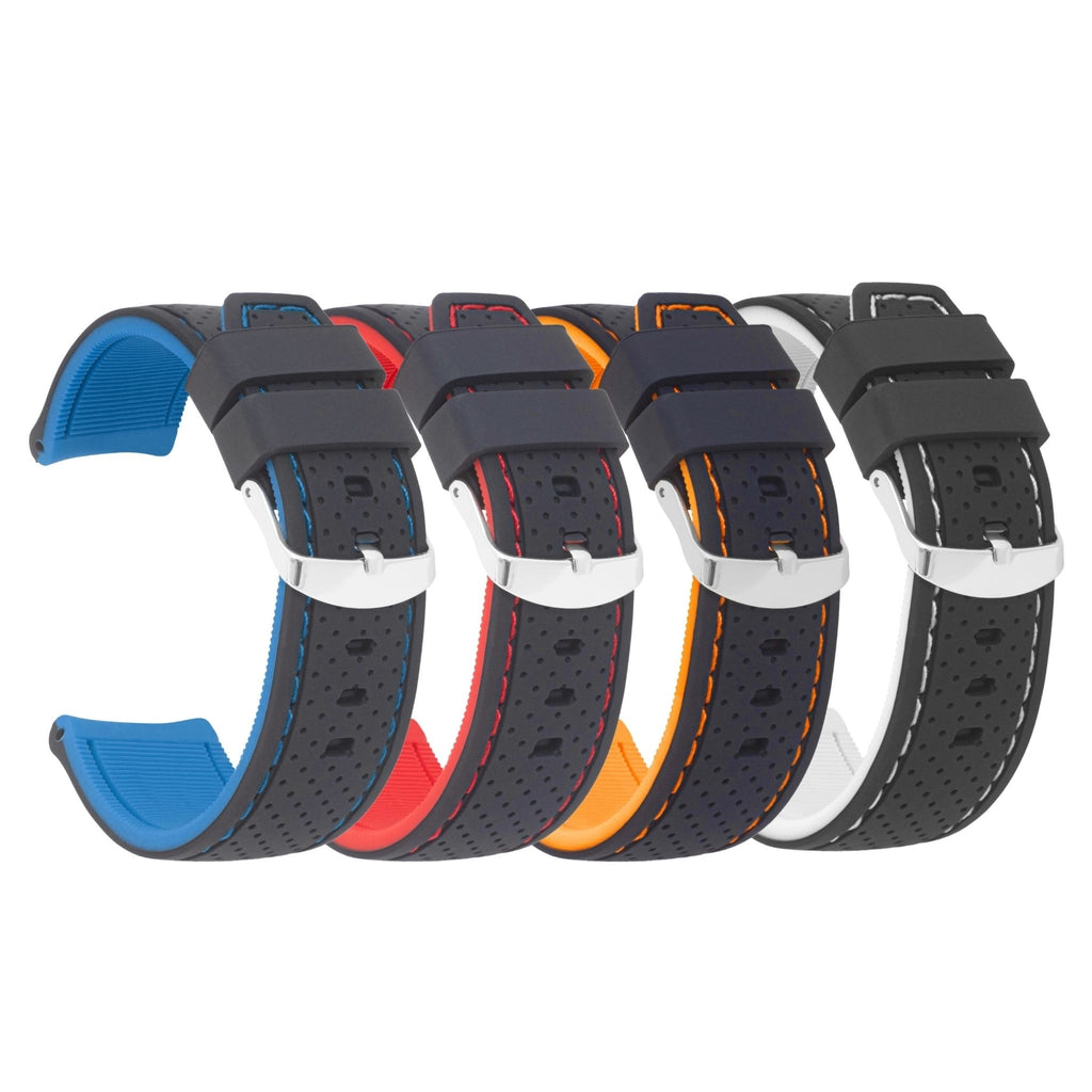 Bandini Silicone Racing Rally Watch Band – 18mm 20mm 22mm 24mm