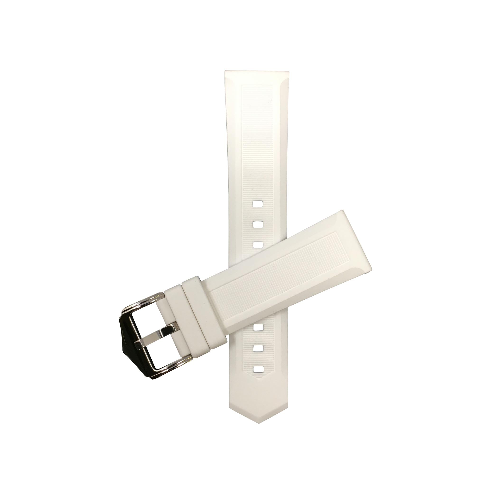 Bandini Ribbed Silicone Sport Watch Band – 12mm to 28mm