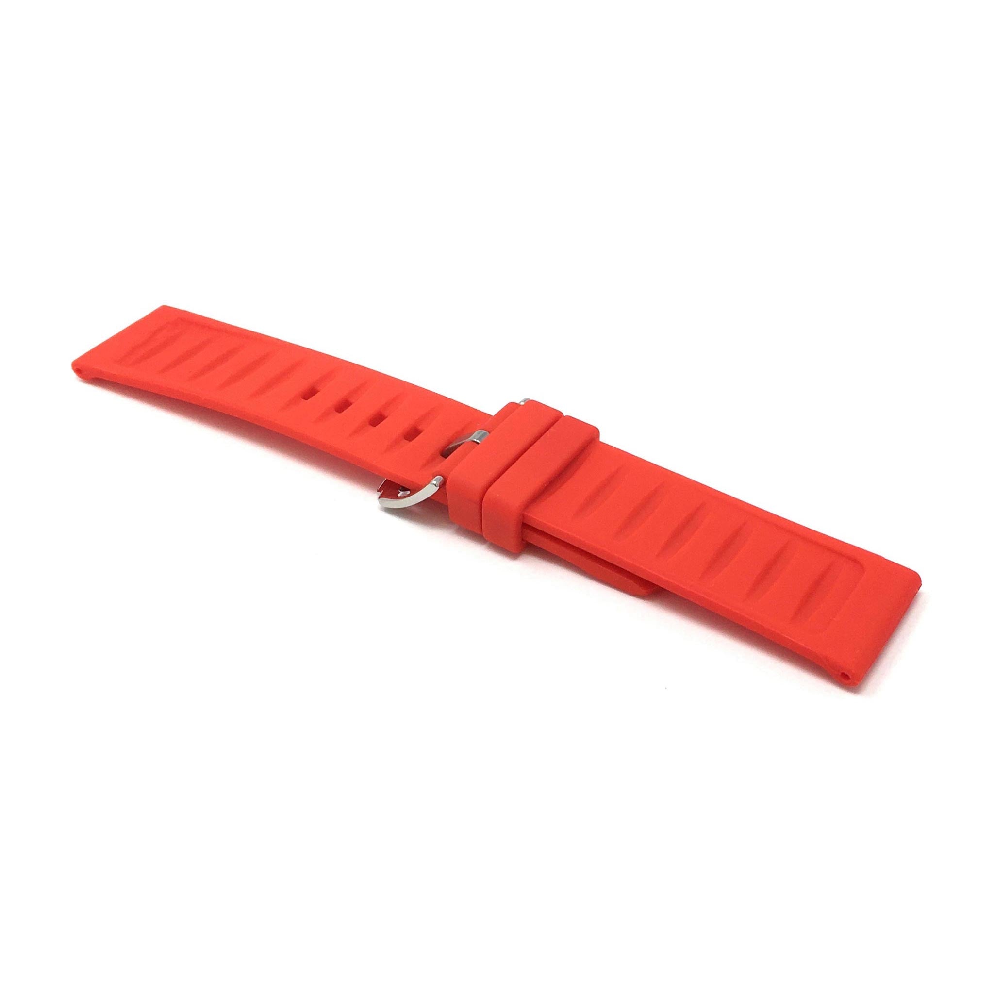 Bandini Ribbed Silicone Sport Watch Band – 12mm to 28mm