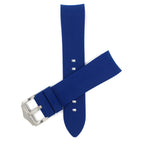 Bandini Curved End Soft Silicone Rubber Watch Band, Oyster Strap