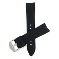 Bandini Curved End Soft Silicone Rubber Watch Band, Oyster Strap
