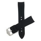 Bandini Curved End Soft Silicone Rubber Watch Band, Oyster Strap