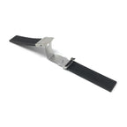 Bandini 20mm Black Silicone Deployment Buckle Band, Rubber Strap