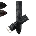 Bandini Vegan Watch Band, Premium Faux Leather Strap, Alligator Pattern