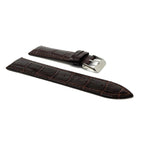 Bandini Vegan Watch Band, Premium Faux Leather Strap, Alligator Pattern