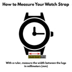 Bandini Leather Alligator Pattern Watch Band – 12mm to 22mm - Unisex