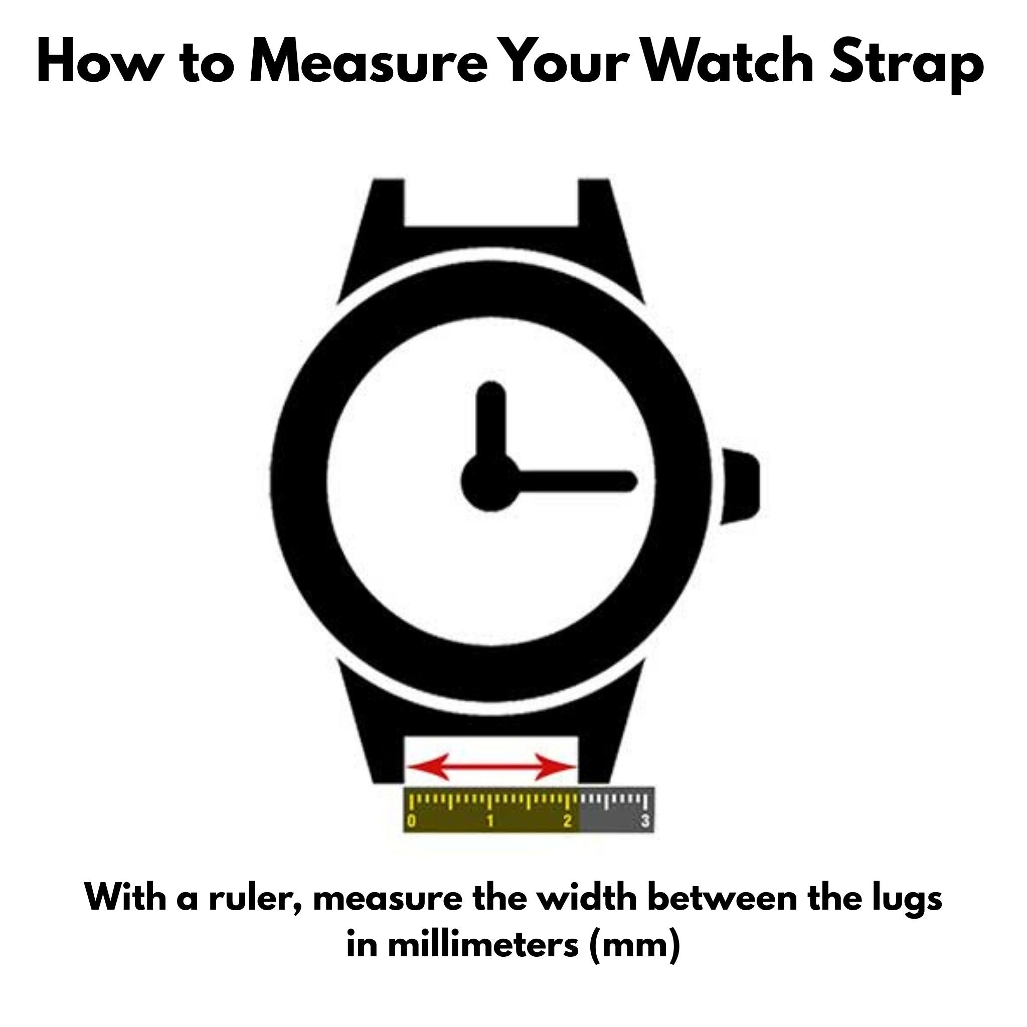 Bandini Leather Alligator Pattern Watch Band – 12mm to 22mm - Unisex