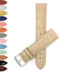 Bandini Leather Alligator Pattern Watch Band – 12mm to 22mm - Unisex