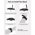 Bandini Nylon Hook and Loop Sport Watch Band – 12mm to 26mm