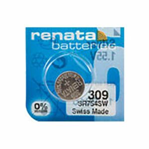 1 x Renata 309 Watch Batteries, 0% MERCURY equivalent SR754SW