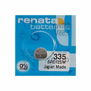 1 x Renata 335 Watch Batteries, 0% MERCURY equivalent SR512SW