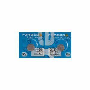 2 x Renata 341 Watch Batteries, 1.55V, 0% MERCURY equivalent SR714SW, 714