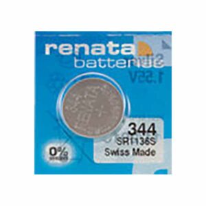1 x Renata 344 Watch Batteries, 0% MERCURY equivalent SR1136S