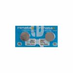 2 x Renata 357 Watch Batteries, 1.55V, 0% MERCURY equivalent SR44SW, 44, 303