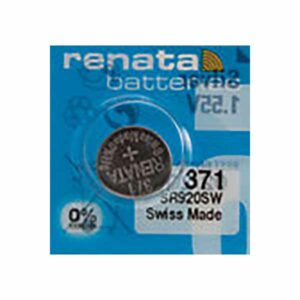 1 x Renata 371 Watch Batteries, 0% MERCURY equivalent SR920SW