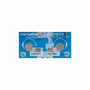 2 x Renata 393 Watch Batteries,1.55V, 0% MERCURY equivalent SR754SW SR48 AG5