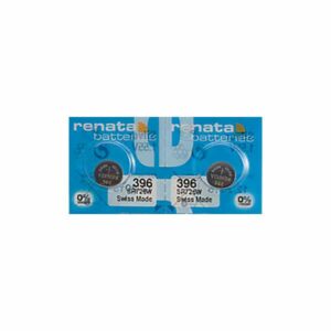 2 x Renata 396 Watch Batteries, 0% MERCURY equivalent SR726W Battery
