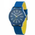 Daniel Klein Mens Watch - Silicone Strap - 42mm Analog - Quartz - Two-Tone - Blue - DK12276-6