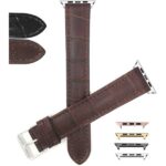 Bandini Tripe Extra Long Alligator Style Leather Watch Band for Apple Watch Series 6/5/4/3/2/1