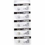 5 x Energizer 315 Watch Batteries, 1.55V, 0% MERCURY equivalent SR716SW