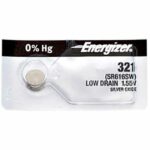 10 x Energizer 321 Watch Batteries, 1.55V, 0% MERCURY equivalent SR616W