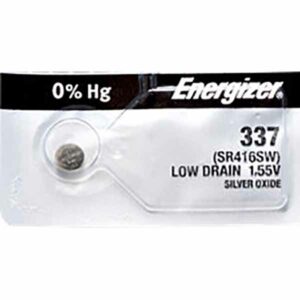 1 x Energizer 337 Watch Batteries, 1.55V, 0% MERCURY equivalent SR416SW, 416