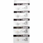 5 x Energizer 341 Watch Batteries, 1.55V, 0% MERCURY equivalent SR714SW, 714