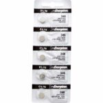 5 x Energizer 346 Watch Batteries, 1.55V, 0% MERCURY equivalent SR712SW, 712