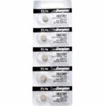 5 x Energizer 362 Watch Batteries, 1.55V, 0% MERCURY equivalent SR721SW, 361