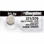 1 x Energizer 371 Watch Batteries, 1.55V, 0% MERCURY equivalent SR920SW, SR920W