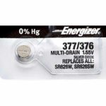 1 x Energizer 377 Watch Batteries, 1.55V, 0% MERCURY equivalent SR626SW