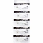 5 x Energizer 379 Watch Batteries, 1.55V, 0% MERCURY equivalent SR521SW, 521