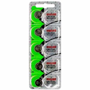 5 x Maxell 1220 Watch Batteries, 3V Lithium CR1220 Battery