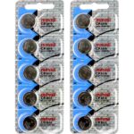 10 x Maxell 1616 Watch Batteries, 3V Lithium CR1616 Battery