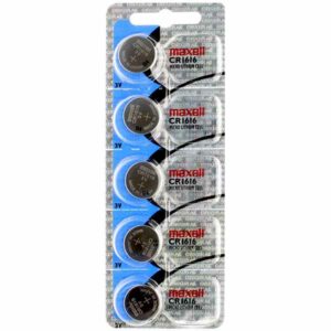 5 x Maxell 1616 Watch Batteries, 3V Lithium CR1616 Battery