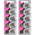 10 x Maxell 1632 Watch Batteries, 3V Lithium CR1632 Battery