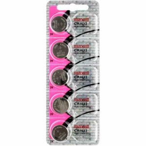 5 x Maxell 1632 Watch Batteries, 3V Lithium CR1632 Battery