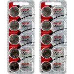 10 x Maxell 2032 Watch Batteries, 3V Lithium CR2032 Battery